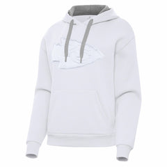Kansas City Chiefs Antigua Women's Victory Pullover Hoodie White - NFL