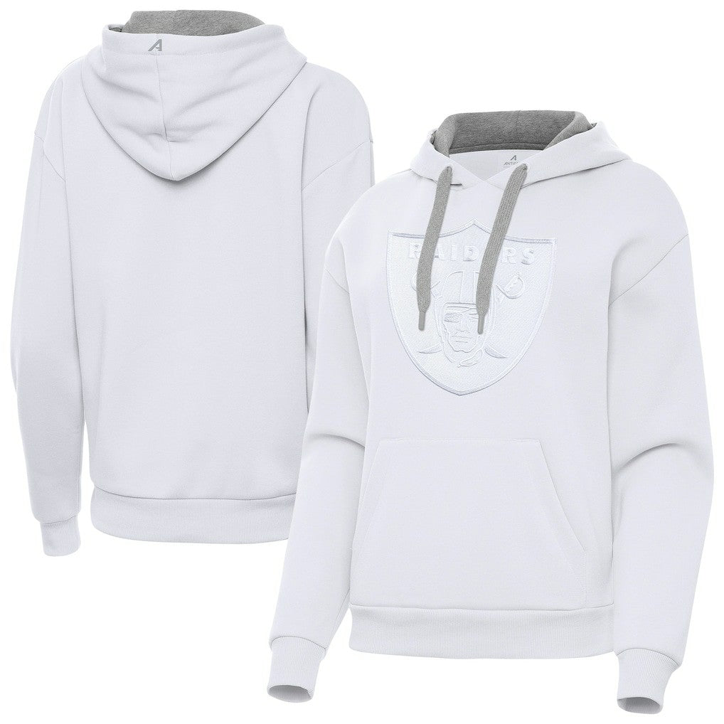Las Vegas Raiders Antigua Women's Victory Pullover Hoodie White - NFL
