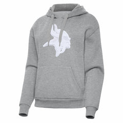 Minnesota Vikings Antigua Women's Victory Pullover Hoodie Heather Gray - NFL