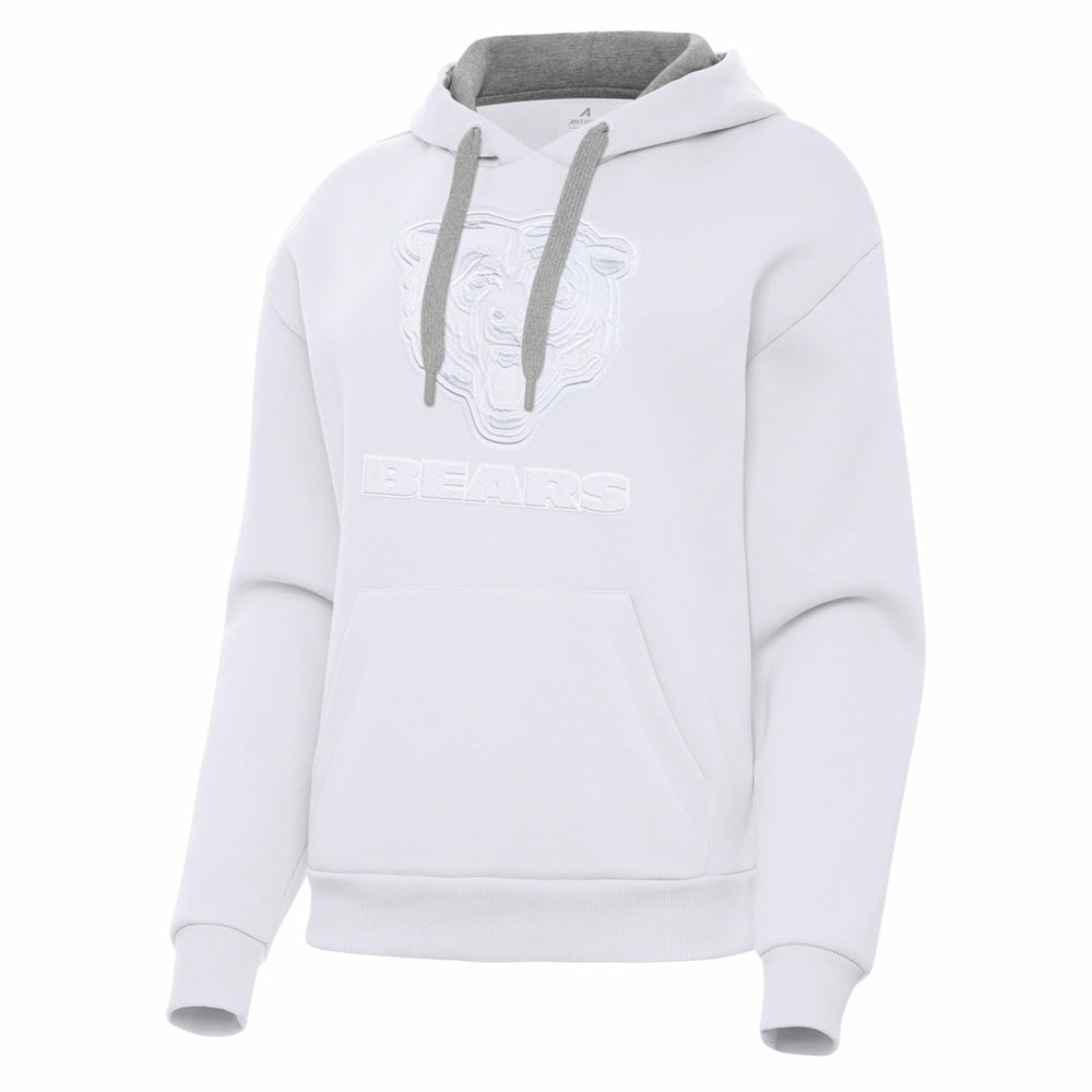 Chicago Bears Antigua Women's Victory Pullover Hoodie White - NFL