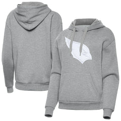 Arizona Cardinals Antigua Women's Victory Pullover Hoodie Heather Gray - NFL