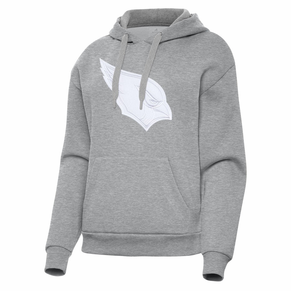 Arizona Cardinals Antigua Women's Victory Pullover Hoodie Heather Gray - NFL