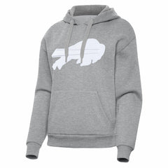 Buffalo Bills Antigua Women's Victory Pullover Hoodie Heather Gray - NFL