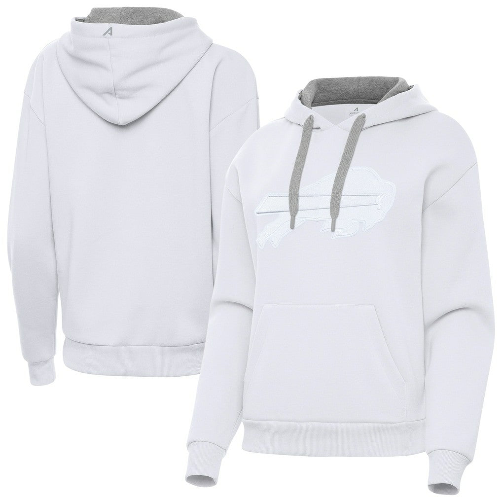 Buffalo Bills Antigua Women's Victory Pullover Hoodie White - NFL