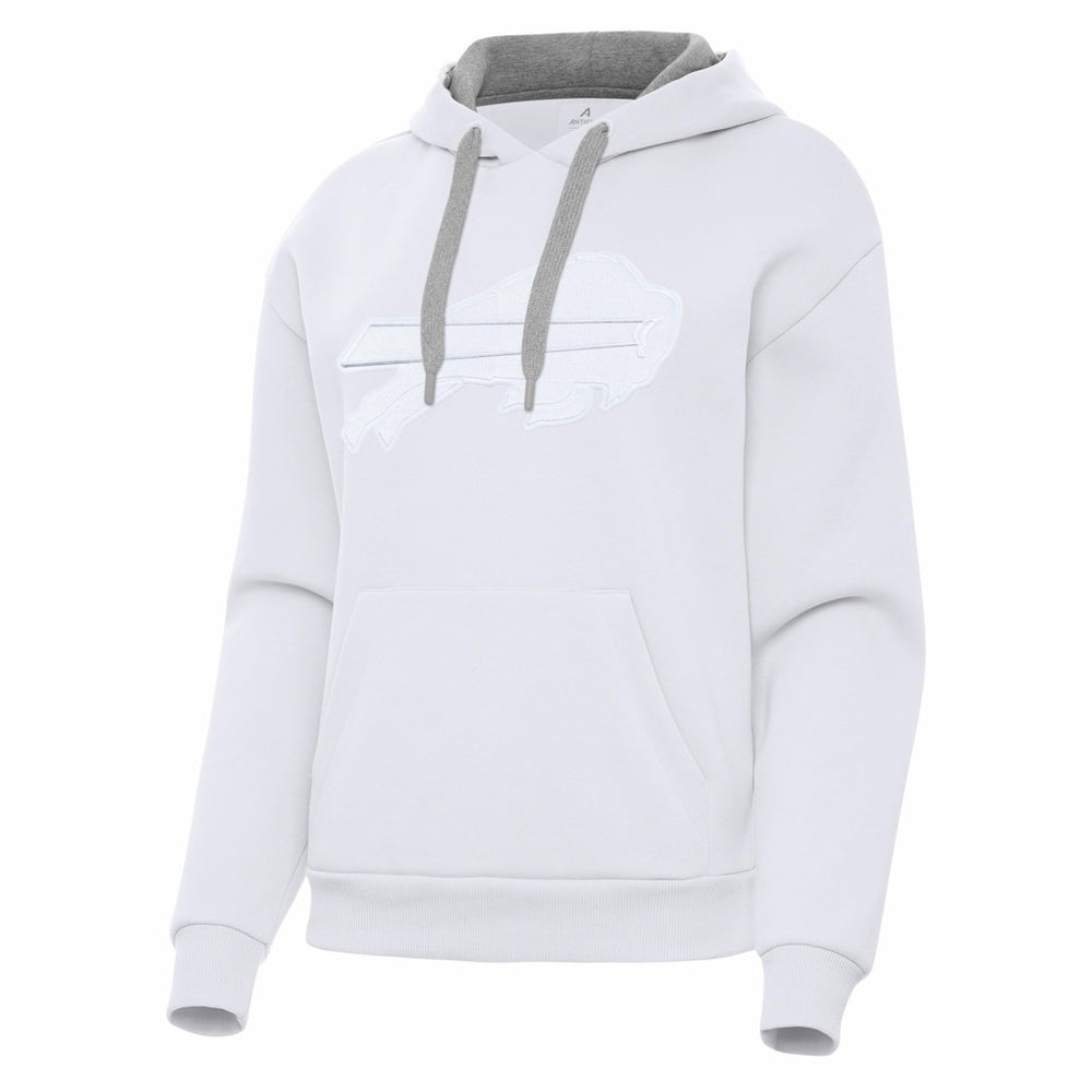 Buffalo Bills Antigua Women's Victory Pullover Hoodie White - NFL