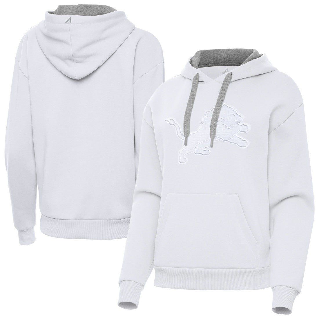 Detroit Lions Antigua Women's Victory Pullover Hoodie White - NFL