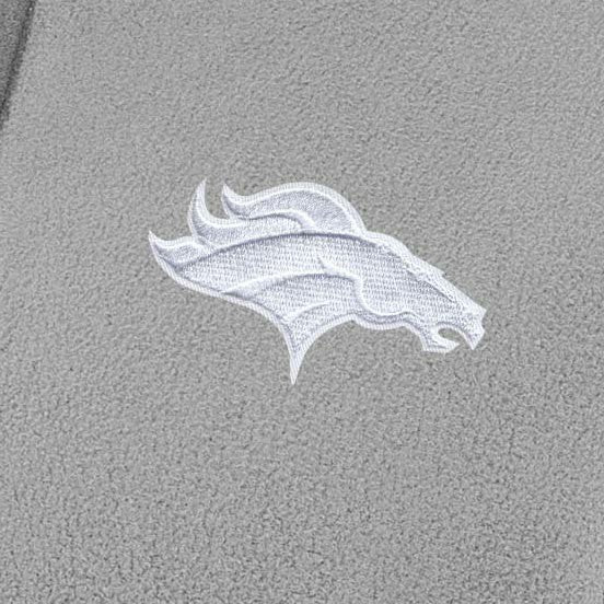 Denver Broncos Antigua Women's Figure Half-Zip Sweatshirt Gray - NFL