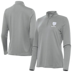 Chicago Bears Antigua Women's Reprocess Quarter-Zip Top Gray - NFL