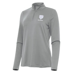 Chicago Bears Antigua Women's Reprocess Quarter-Zip Top Gray - NFL