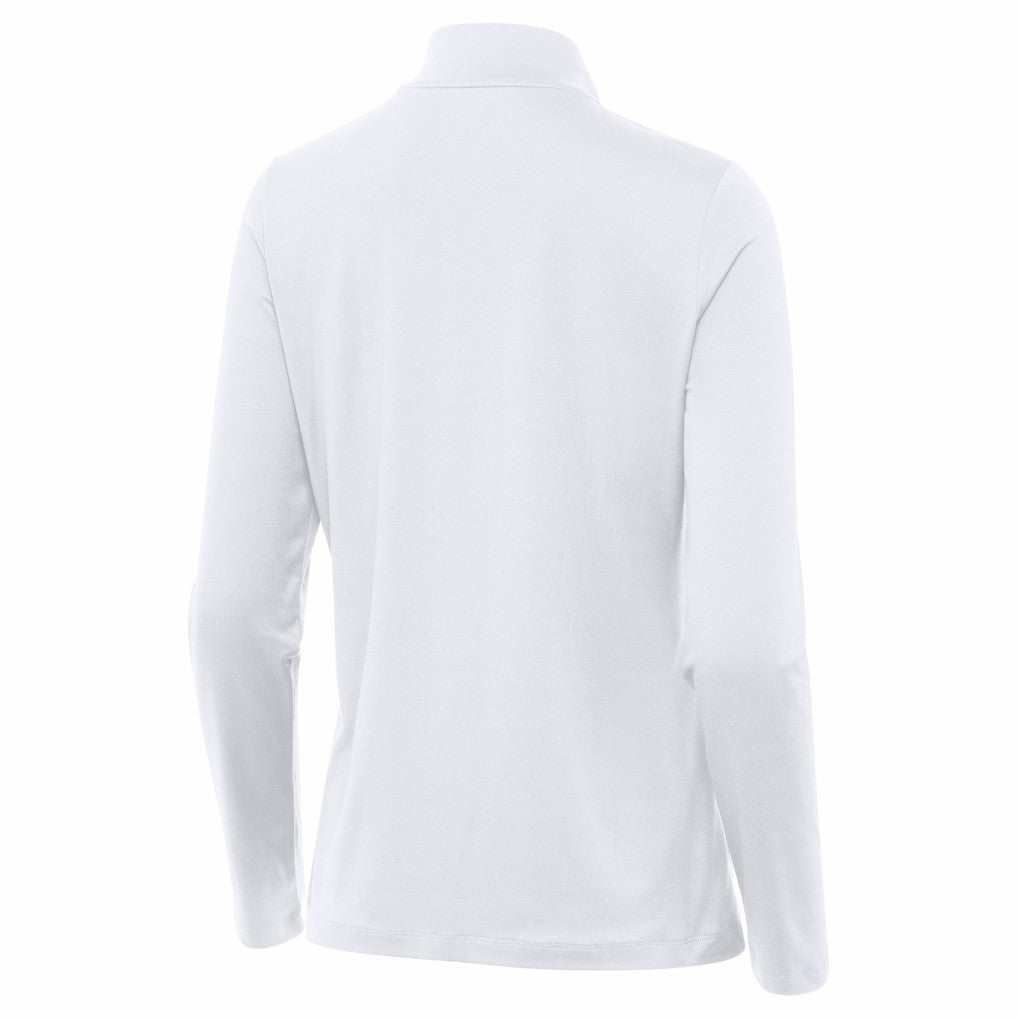 Indianapolis Colts Antigua Women's Reprocess Quarter-Zip Top White - NFL