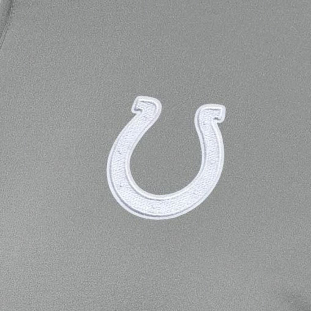 Indianapolis Colts Antigua Women's Reprocess Quarter-Zip Top Gray - NFL