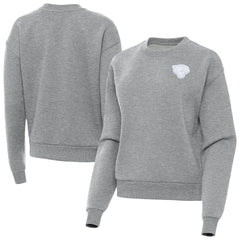 Jacksonville Jaguars Antigua Women's Victory Crew Pullover Sweatshirt Heather Gray - NFL