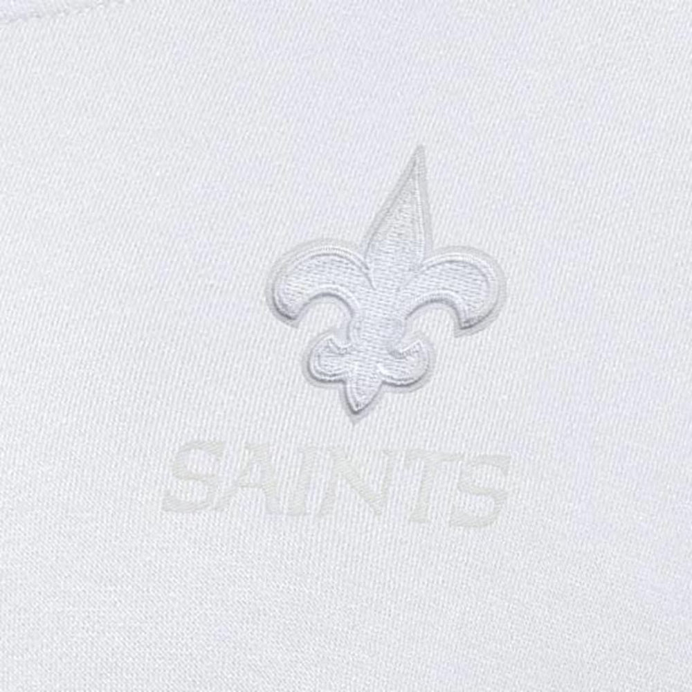 New Orleans Saints Antigua Women's Victory Crew Pullover Sweatshirt White - NFL