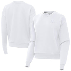 Washington Commanders Antigua Women's Victory Crew Pullover Sweatshirt White - NFL