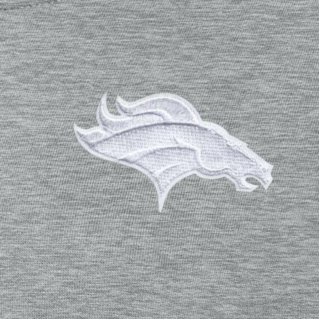 Denver Broncos Antigua Women's Victory Crew Pullover Sweatshirt Heather Gray - NFL