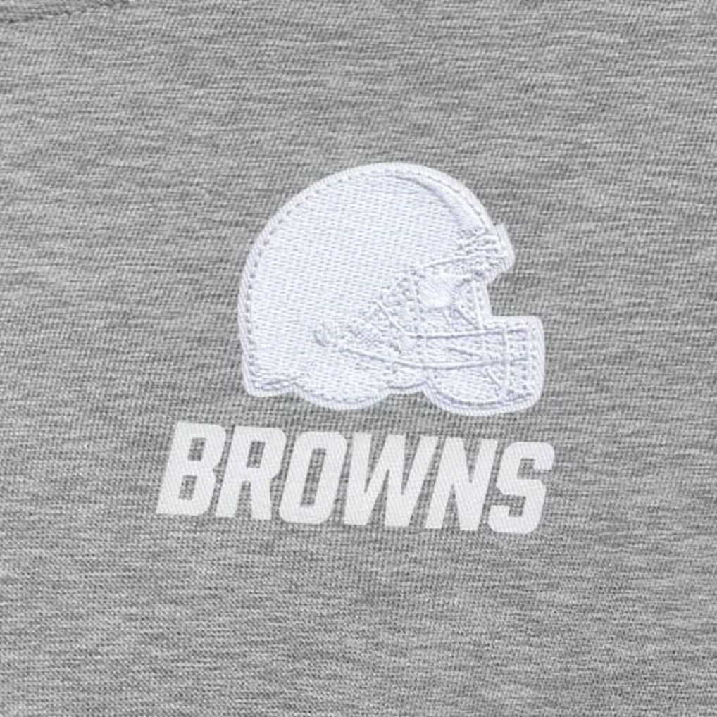 Cleveland Browns Antigua Women's Victory Crew Pullover Sweatshirt Heather Gray - NFL