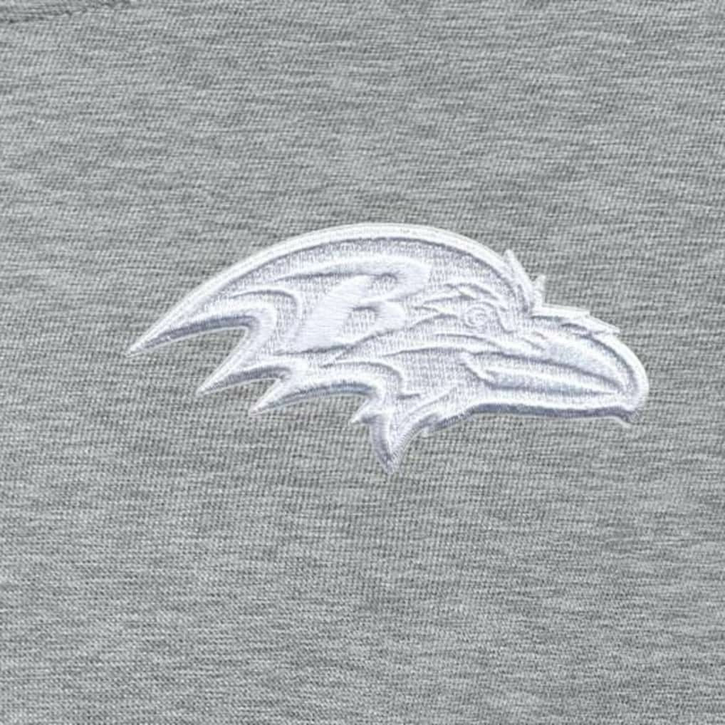 Baltimore Ravens Antigua Women's Victory Crew Pullover Sweatshirt Heather Gray - NFL