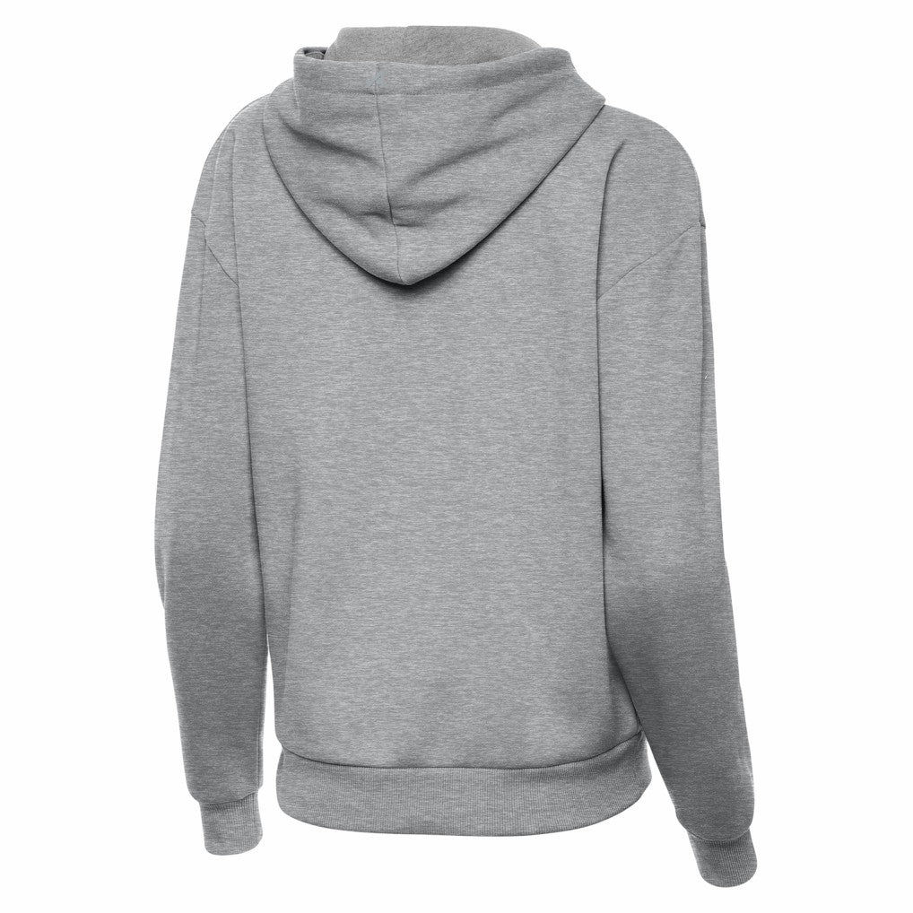 Baltimore Ravens Antigua Women's Victory Pullover Hoodie Heather Gray - NFL