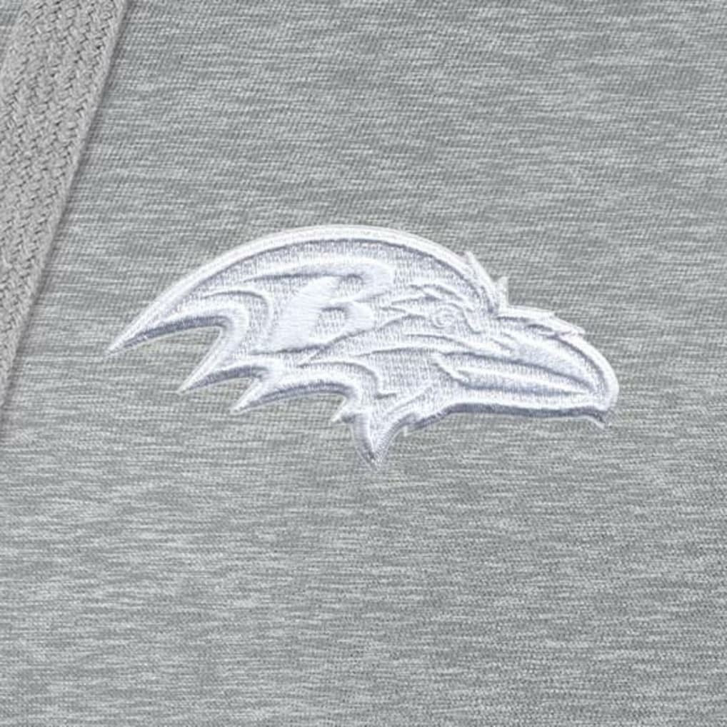 Baltimore Ravens Antigua Women's Victory Pullover Hoodie Heather Gray - NFL