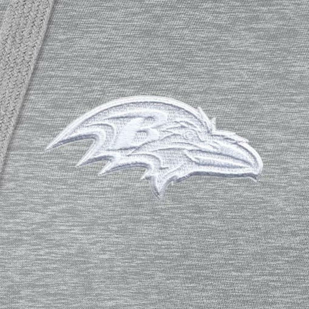 Baltimore Ravens Antigua Women's Victory Pullover Hoodie Heather Gray - NFL
