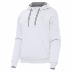 New Orleans Saints Antigua Women's Victory Pullover Hoodie White - NFL