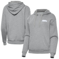 Seattle Seahawks Antigua Women's Victory Pullover Hoodie Heather Gray - NFL