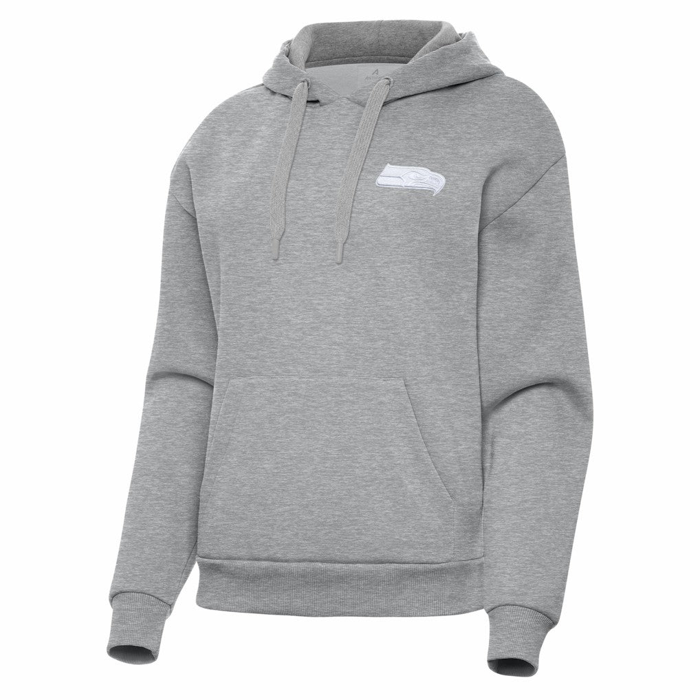 Seattle Seahawks Antigua Women's Victory Pullover Hoodie Heather Gray - NFL