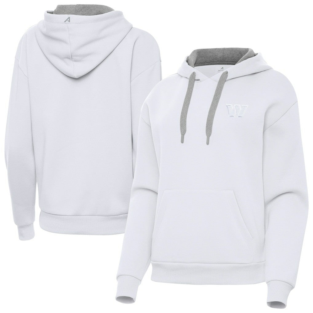 Washington Commanders Antigua Women's Victory Pullover Hoodie White - NFL