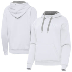Washington Commanders Antigua Women's Victory Pullover Hoodie White - NFL