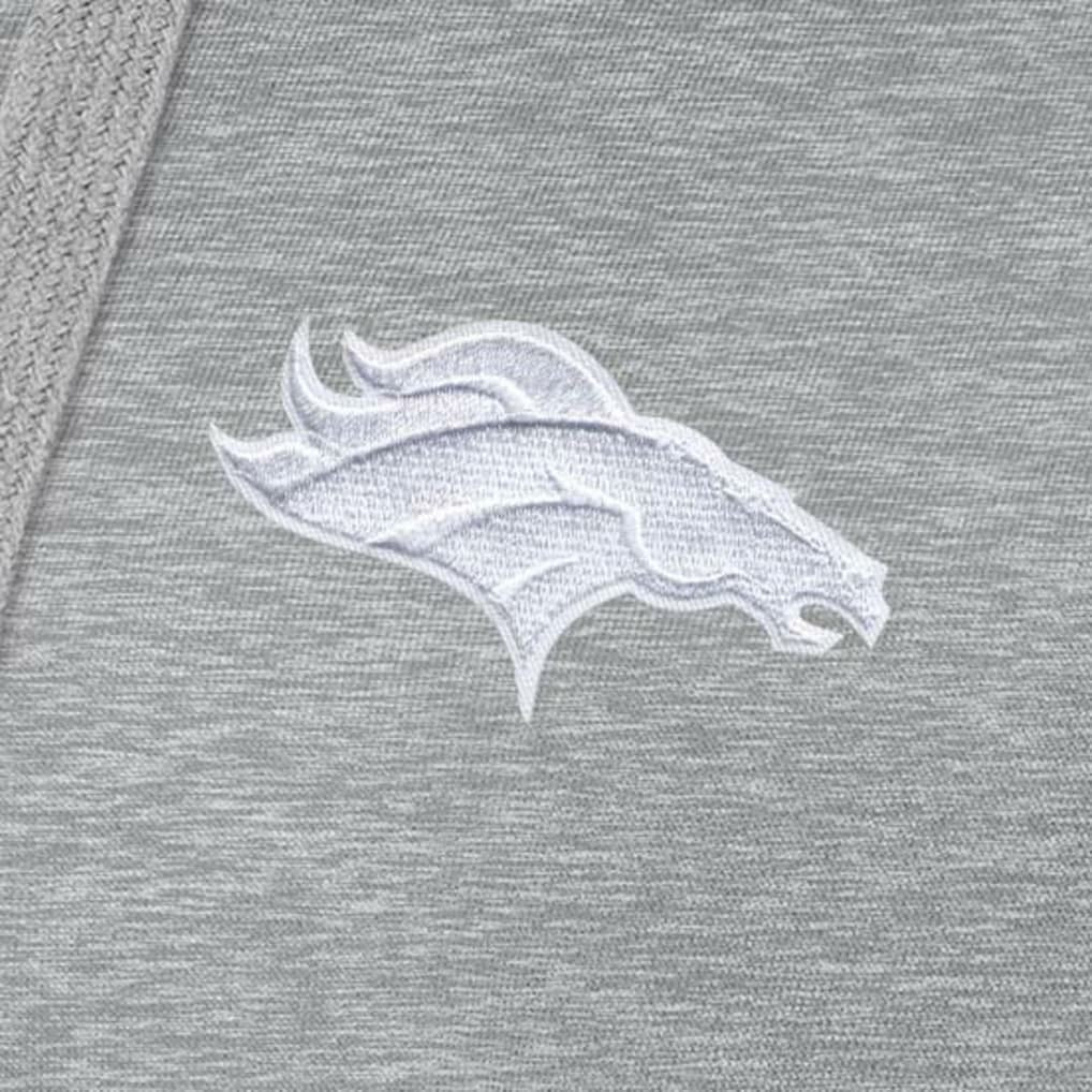 Denver Broncos Antigua Women's Victory Pullover Hoodie Heather Gray - NFL