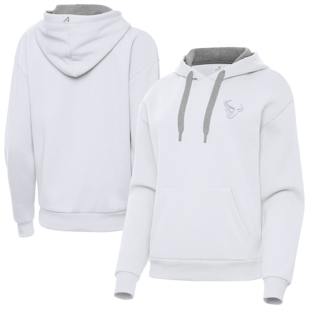 Houston Texans Antigua Women's Victory Pullover Hoodie White - NFL