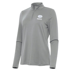 Green Bay Packers Antigua Women's Reprocess Quarter-Zip Top Gray - NFL