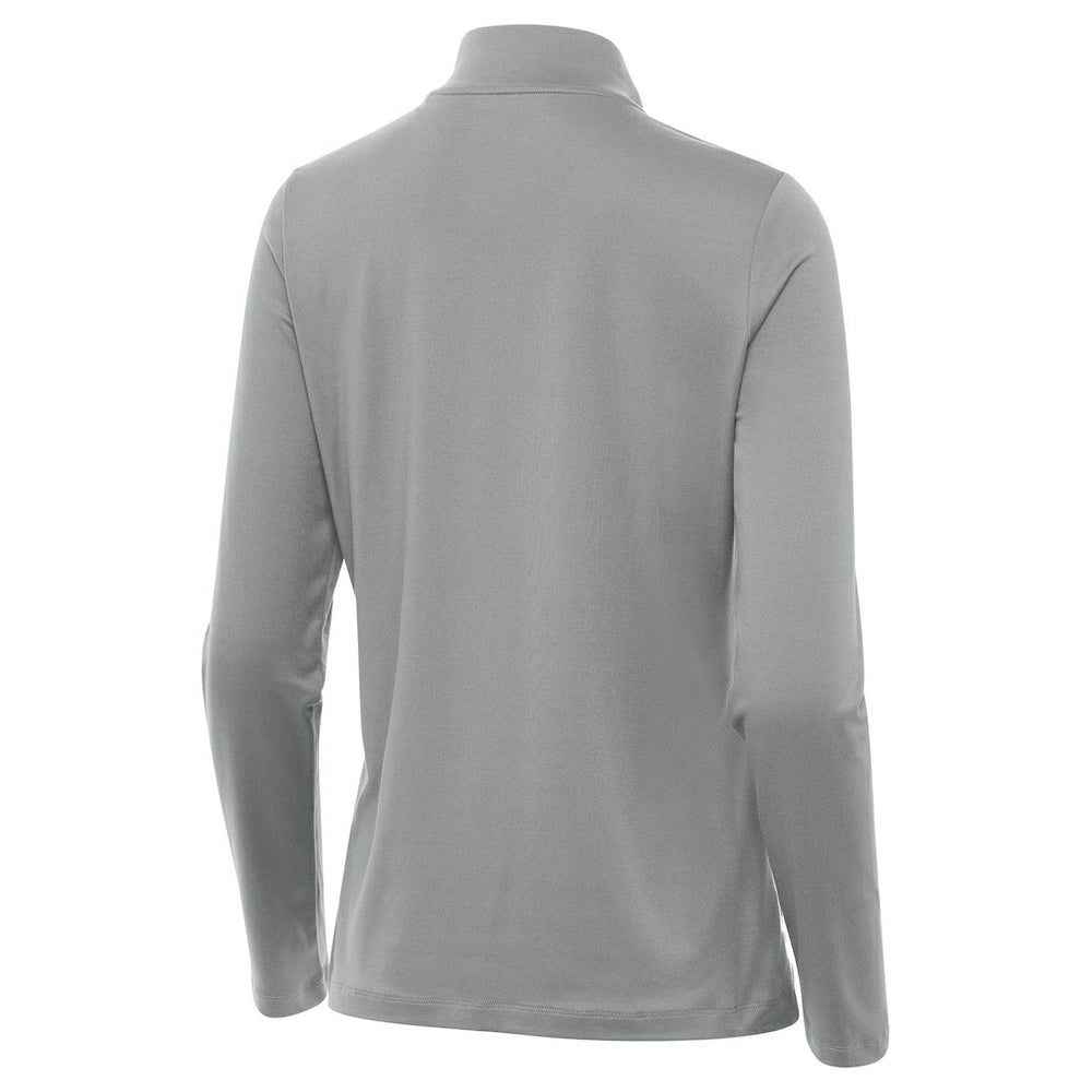Buffalo Bills Antigua Women's Reprocess Quarter-Zip Top Gray - NFL