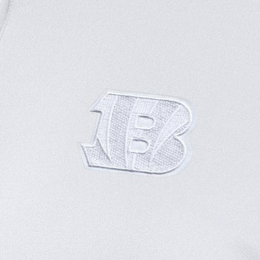 Cincinnati Bengals Antigua Women's Reprocess Quarter-Zip Top White - NFL