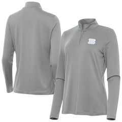 Cincinnati Bengals Antigua Women's Reprocess Quarter-Zip Top Gray - NFL