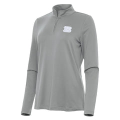 Cincinnati Bengals Antigua Women's Reprocess Quarter-Zip Top Gray - NFL