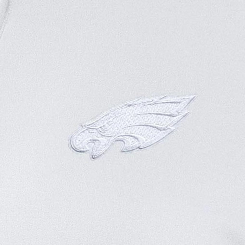 Philadelphia Eagles Antigua Women's Reprocess Quarter-Zip Top White - NFL
