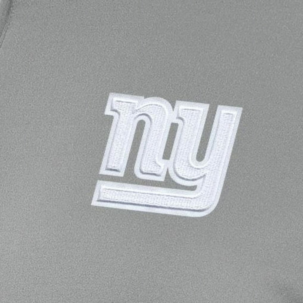 New York Giants Antigua Women's Reprocess Quarter-Zip Top Gray - NFL