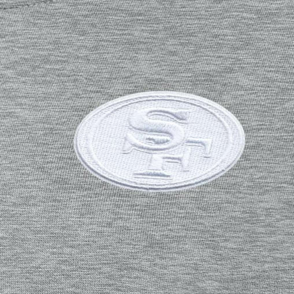 San Francisco 49ers Antigua Women's Victory Crew Pullover Sweatshirt Heather Gray - NFL