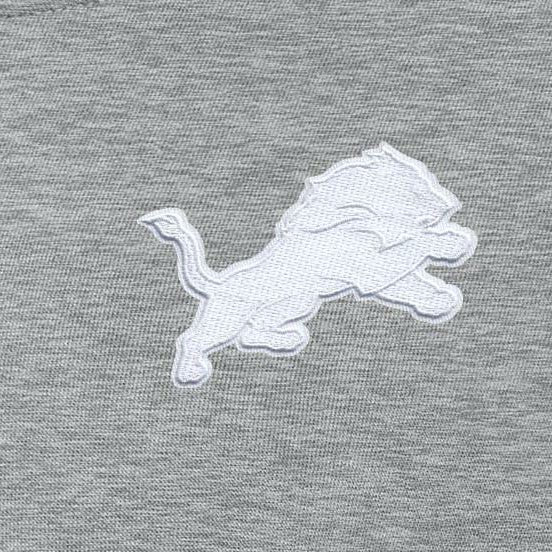 Detroit Lions Antigua Women's Victory Crew Pullover Sweatshirt Heather Gray - NFL
