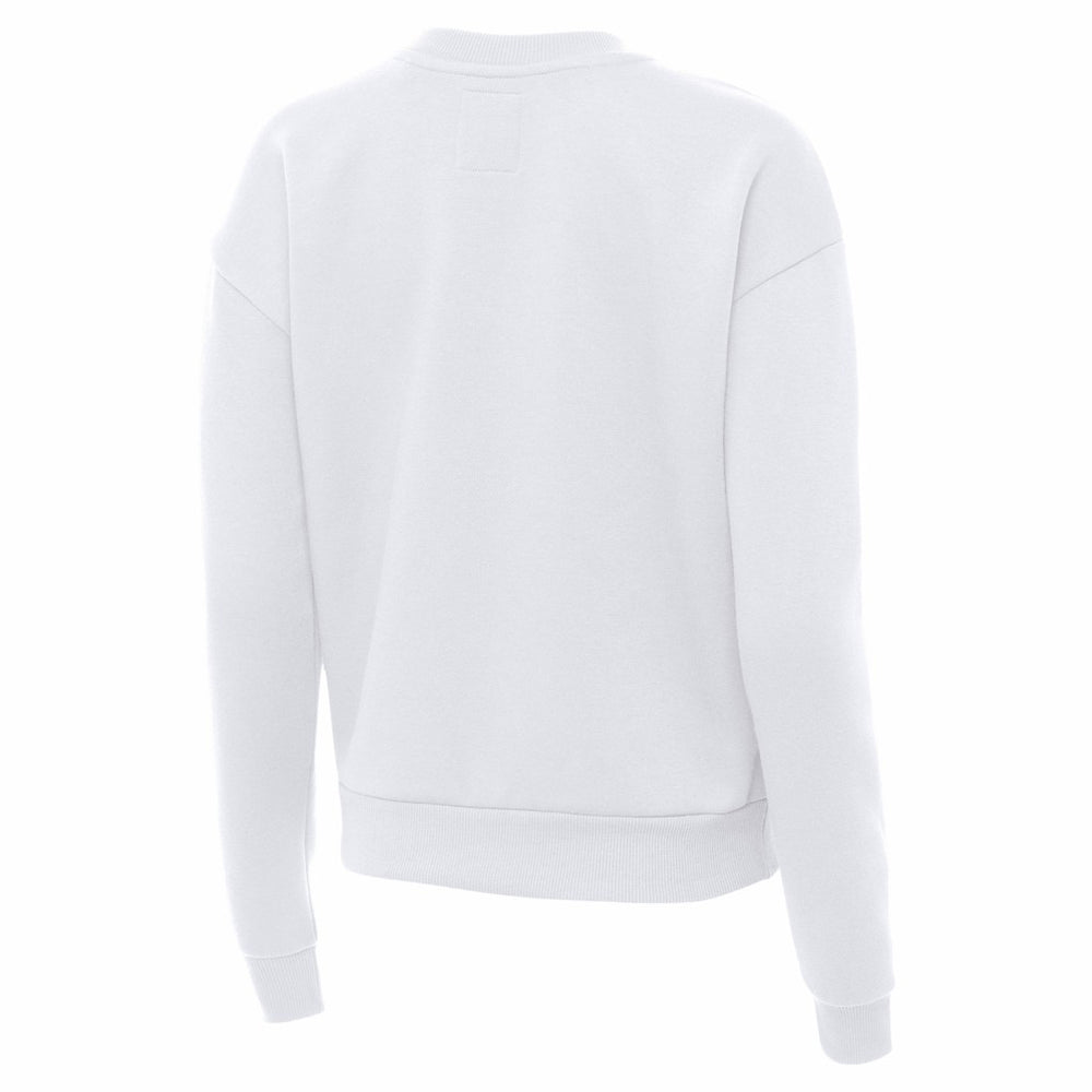 San Francisco 49ers Antigua Women's Victory Crew Pullover Sweatshirt White - NFL