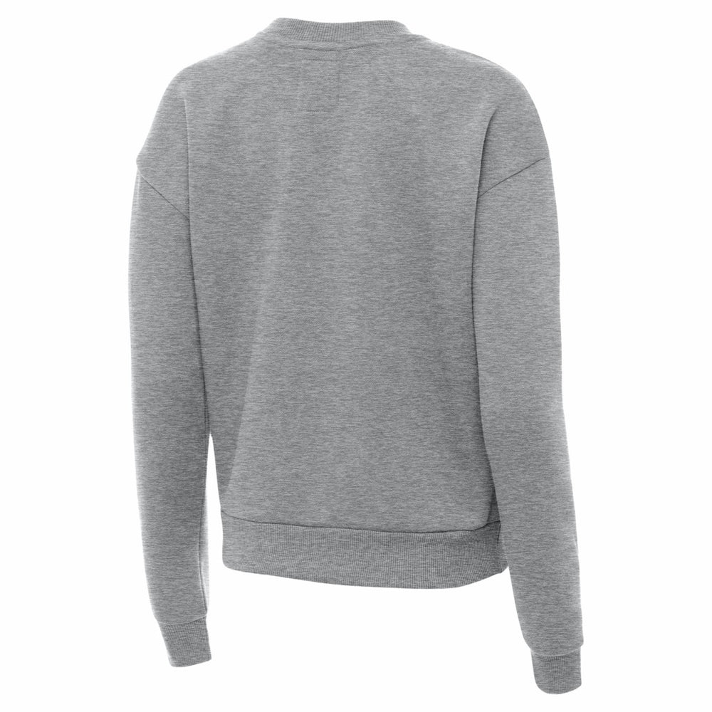 Kansas City Chiefs Antigua Women's Victory Crew Pullover Sweatshirt Heather Gray - NFL