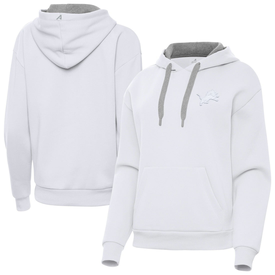 Detroit Lions Antigua Women's Victory Pullover Hoodie White - NFL
