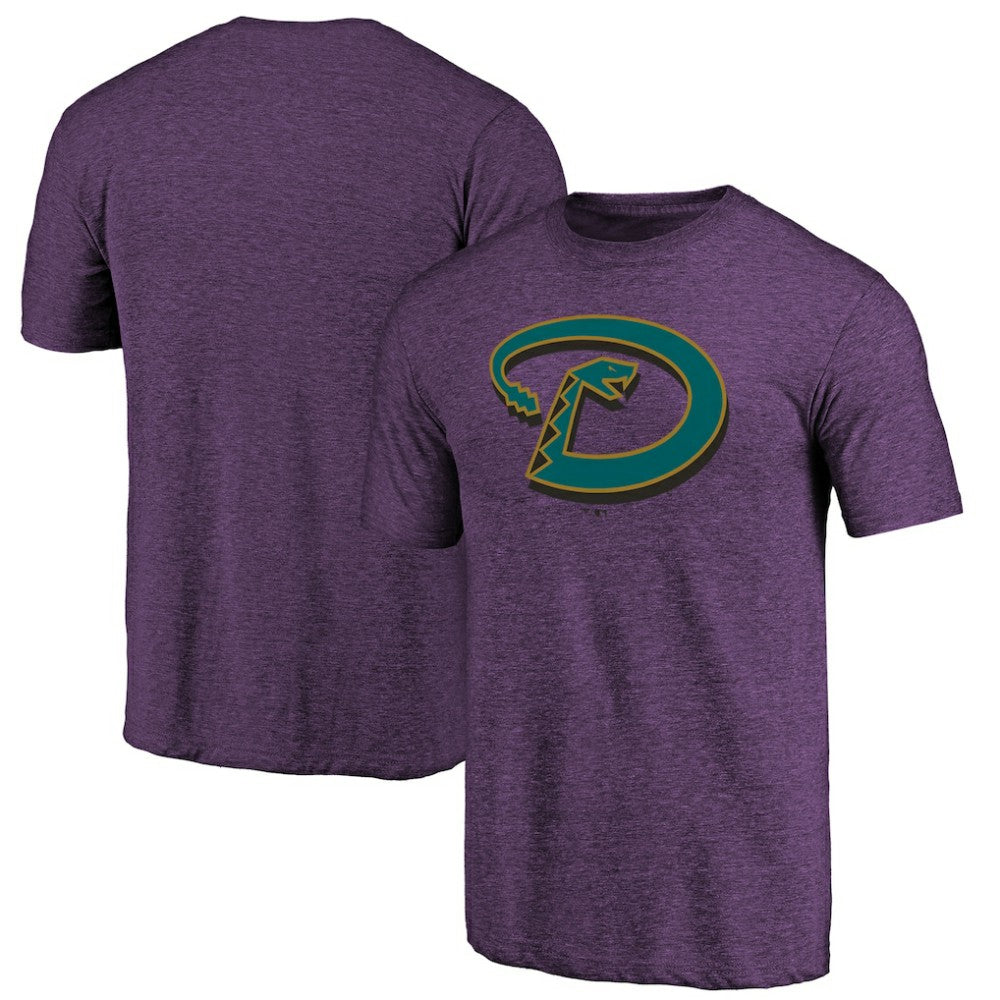 Arizona Diamondbacks Purple Cooperstown Official Logo Tri-Blend T-Shirt Near Me