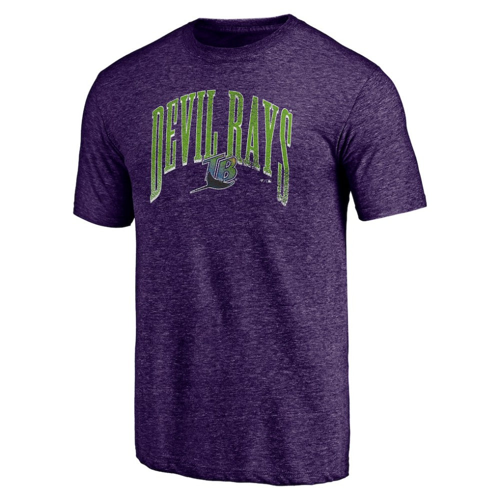 Tampa Bay Rays Purple Cooperstown Collection Line Corps Tri-Blend T-Shirt On Sale