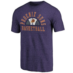 NBA - Phoenix Suns Purple Half Classic Tri-Blend T-Shirt