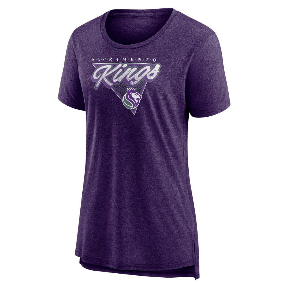 NBA - Sacramento Kings Women's True Classics Tri-Blend T-Shirt - Purple