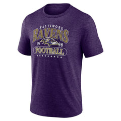 Baltimore Ravens Purple Retro Tri-Blend T-Shirt - NFL