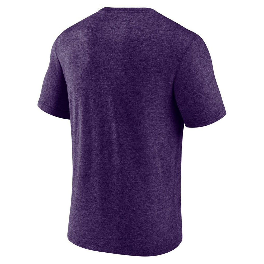 Minnesota Vikings Purple Divided Warp Tri-Blend T-Shirt - NFL