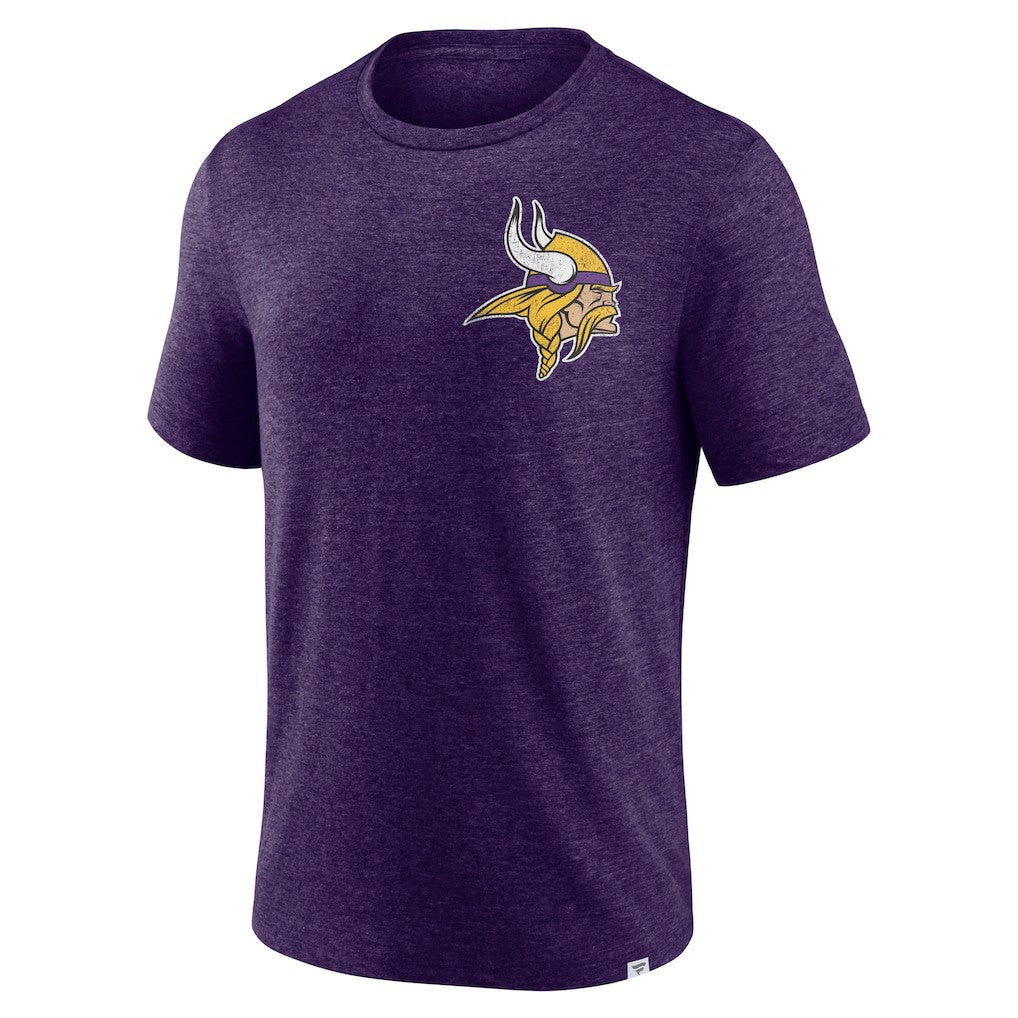 Minnesota Vikings Purple Oval Bubble Tri-Blend T-Shirt - NFL
